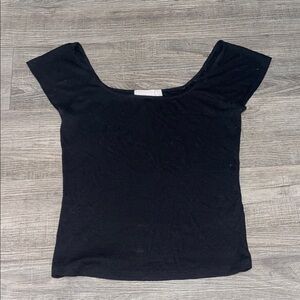 Chelsea28 Black Short Sleeve Top